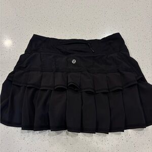 lululemon athletica Black Ruffled Mini Skirt
